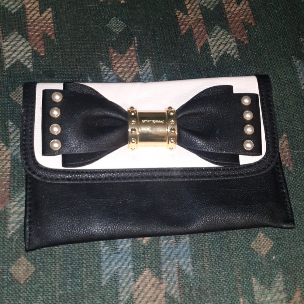 Betsy Johnson Pink and Black w/BOW